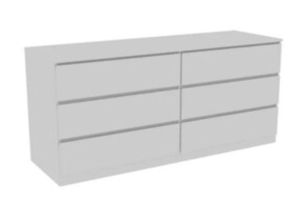 lot 6623 image: 6 Drawer Cabinet (HY-2403-GraY) - Retail $344