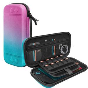 lot 7171 image: TERIOS Carry Case with Game Card and Micro SD Card Slots for Switch2 and OLED Model (powder-blue)