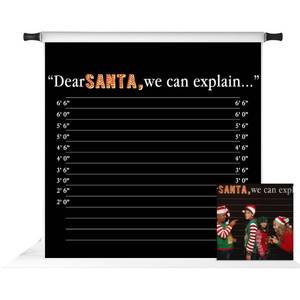 lot 7748 image: Dear Santa- Backdrop Christmas Backdrop- 8x8ft