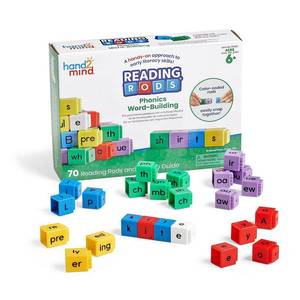lot 13204 image: Hand2Mind Reading Rods Phonics Word-Building