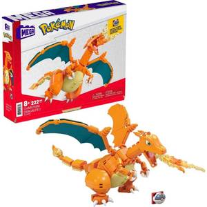 lot 13207 image: MEGA Pokemon Charizard Building Set (222 Pieces) with 1 Action Figure