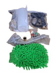 lot 13267 image: Foam Cannon for Pressure Washer with Dual Connector & Short Spray Gun, 14 Quick Connect & M22 Male Inlet, Double Tip, 5 Power Washer Nozzle Tips, 4000 PSI Pressure Washer Gun, 1 Liter