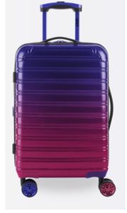 lot 16985 image: IFLY Hardside Fibertech Luggage 28 Checked Luggage Midnight Berry - Retail $108