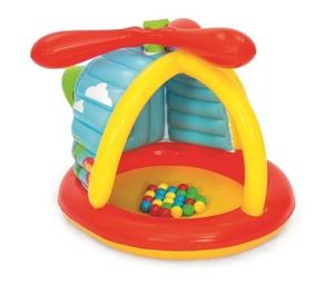 lot 16988 image: Fisher-Price Helicopter Ball Pit with 25 Play Balls, Ages 2