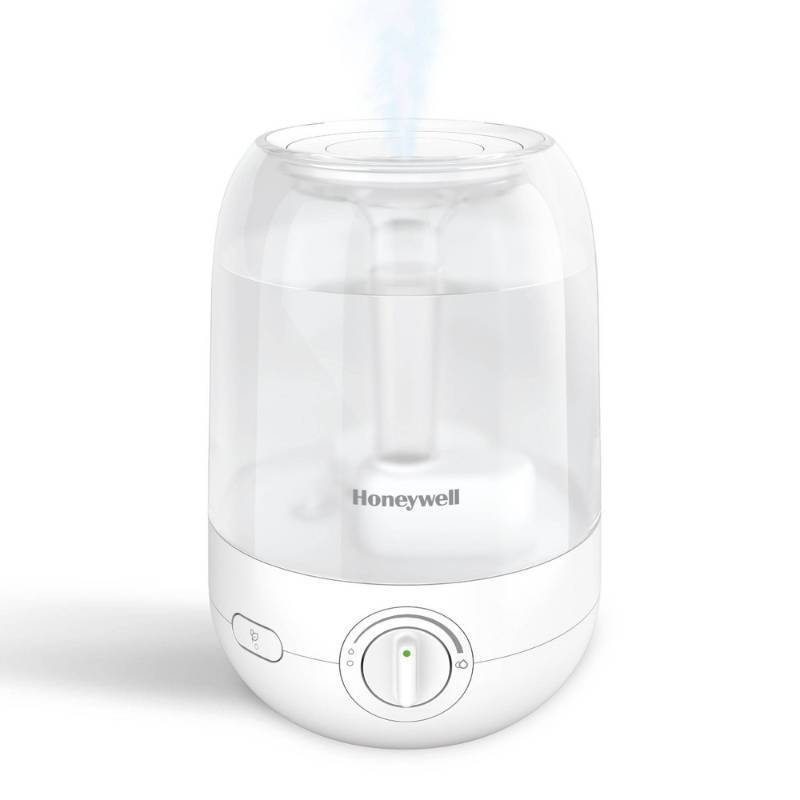 lot 4317 image: Honeywell Ultrasonic Egg Humidifier HUL545W Cool Mist, Aromatherapy, No Filter, 36-Hour Run, 300-500 sq. ft. Room