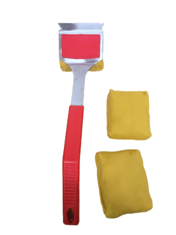 lot 10198 image: Grill Brush Bristle Free. Upgraded BBQ Replaceable Cleaning Head, Unique Seamless-Fitting Scraper Tool