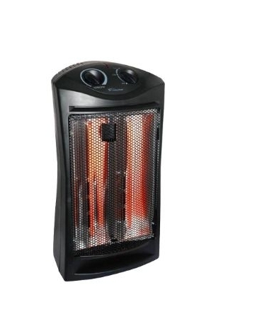 lot 15316 image: 1500W Tower Quartz Infrared Space Heater - Retail $69