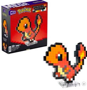 lot 1552 image: MEGA Pokemon Charmander Building Toy Kit Retro Set for Collectors