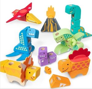 lot 1555 image: Melissa & Doug Dinosaur Blockables Play Set Toy