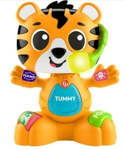 lot 1557 image: Fisher-Price Link Squad Bop & Groove Tiger Baby Learning Toy with Music & Lights