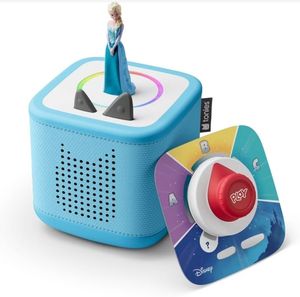 lot 1564 image: tonies Disney Frozen Toniebox 2 Play Set - Sky Blue - Retail $120