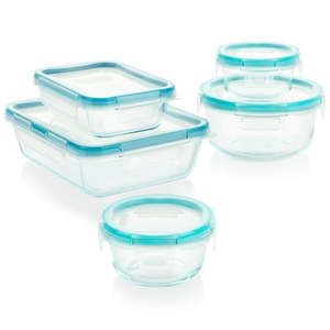 lot 6686 image: Snapware Total Solution Glass Storage Set 10 Piece