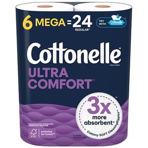 lot 6690 image: Cottonelle Ultra Comfort Toilet Paper - 6 Mega Rolls