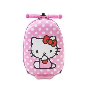 lot 6700 image: Hello Kitty Hardside Carry On Scooter Suitcase - Retail $88