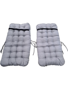lot 13317 image: 2 Pack of Grey Cushions 25in x 13in