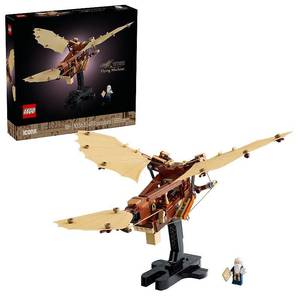 lot 15862 image: LEGO Icons Leonardo da Vinci s Flying Machine DIY Kit - Ornithopter Building Set for Adults  Ages 18 10363 - Retail $65