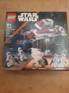 lot 15875 image: LEGO Star Wars BARC Speeder Escape Mandalorian Toy Building Set for Kids  Star Wars Gift  75378