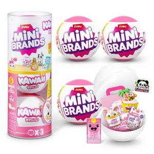 lot 15898 image: 5 Surprise Mini Brands Kawaii Kuties LOT of 3 Mystery Packs