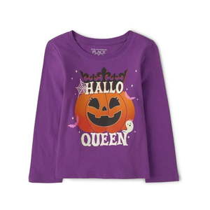 lot 7816 image: The Children s Place Unisex-Baby And Toddler Halloween Long Sleeve Graphic T-shirt Size 5T