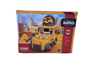 lot 13311 image: Happy Journey Lets Have Fun Together Car Strike Game for Kids-  Yellow