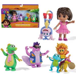 lot 6726 image: Dora Fantastic Friends Gift Pack with Dora, Boots, Tico, Isa, and the Fiesta Trio