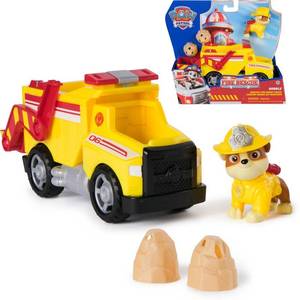 lot 6744 image: PAW Patrol Fire Rescue Large Rubble Toy Vehicle