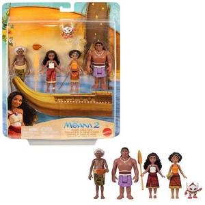 lot 6760 image: Disney Moana 2 Moanas Canoe Crew Playset with 5 Small Dolls & 3 Accessories  Inspired by the Movie