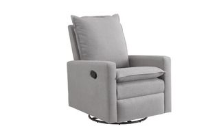 Oxford Baby Uptown Upholstered Glider Recliner Rocking Chair 360Â° Swivel for Nursery and Living Room Gray - Retail: $300