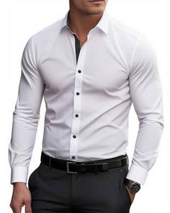 lot 7843 image: Mens Solid White Long Sleeve Dress Shirt -Size XS