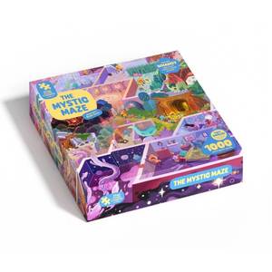 lot 13345 image: Magic Puzzle Company The Mystic Maze Jigsaw Puzzle - 1000pc Memory & Motor Skills, Collage Theme, 28x21