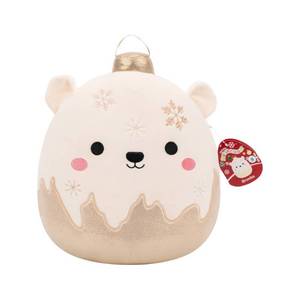 lot 15916 image: Squishmallows 12 Brooke Polar Bear Ornament with Frosted Bottom Medium Plush