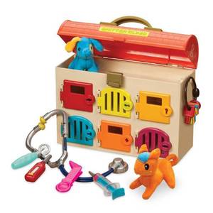 lot 15928 image: B. toys Toy Vet Kit for Kids Critter Clinic Educational Playset with Tools for Creative Thinking