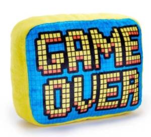 lot 15931 image: Game Over Pixel Art Decorative Pillow