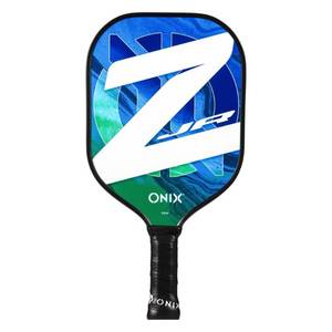 lot 6913 image: Onix 16 Z JR Traditional Pickleball Paddle - Blue - Retail $50