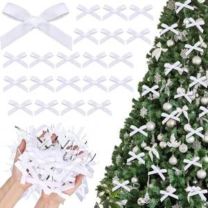 lot 7341 image: BUNDLED Yuxung Mini Velvet Bows for Christmas Tree Decorations Vintage Velvet Ribbon Bows