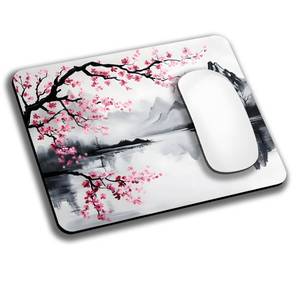 lot 7880 image: 12 Pack of Japanese Cherry Blossom Mouse Pads for Desk, Portable Wireless Computer Mouse pad Small Design with Women, Non-Slip Rubber Base Laptop Mousepad 9.5 x 7.9