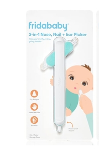 lot 7889 image: Frida Baby 3-in-1 Nose, Nail  Ear Picker by Frida Baby The Makers of NoseFrida The SnotSucker, Safely Clean Babys Boogers, Ear Wax & More (Single)