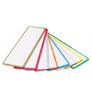 lot 7897 image: 60 Pack Magnetic Dry-Erase Labels 1 x 3 Waterproof, Reusable Writable Name Tags