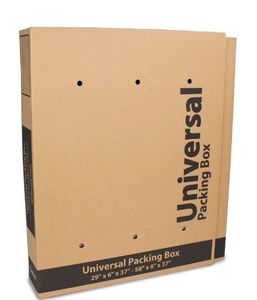 lot 13391 image: PenGear Universal Packing Box, Bubble Roll & 4 Foam Corners Included, Fits up to 55 TVs
