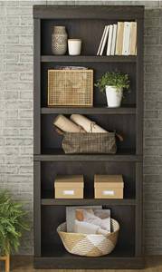 lot 13405 image: Better Homes & Gardens Glendale 5-Shelf Bookcase, Dark Oak (See Details)