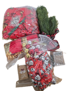 lot 7353 image: Christmas Decoration Bundle Set with Bells and Pine