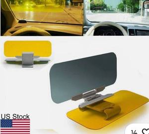 lot 13419 image: HD Visor DayNight Anti Glare Visor Clip On Vision Car Vehicle Glasses Universal