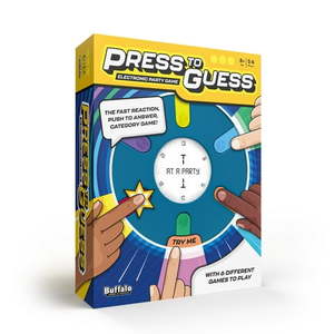 lot 13422 image: Press to Guess Party Game for Ages 8 and up -by Buffalo Games