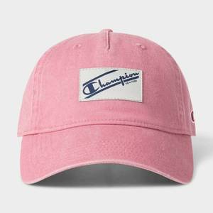lot 15997 image: Champion Adult Pigment-Washed Twill Baseball Hat - Cosmic Pink