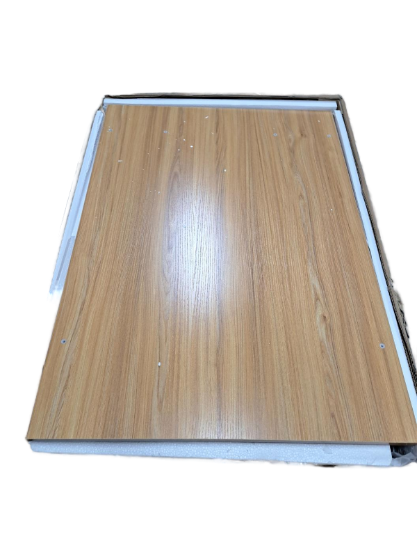 lot 4850 image: Yizhouint Wood Computer Desk 80in Long (Missing Parts)
