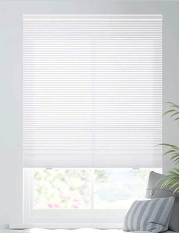 lot 4854 image: Springs Window Fashion Cellular Window Shade White Width 35 14, Height 59