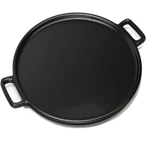 lot 6984 image: Home-Complete 14-Inch Cast Iron Pizza Pan for Oven Stovetop or Grill Use