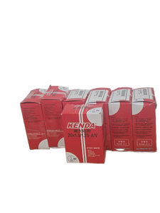 lot 7370 image: 7 Count Kenda Bicycle Inner Tubes 20x1.51.75 AV