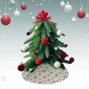 lot 7385 image: 15Inch Mini Christmas Tree, Miniature Pine Xmas Tree