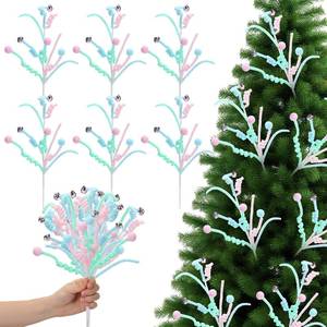 lot 7397 image: Gerrii 16 Pastel Candy Christmas Tree Picks